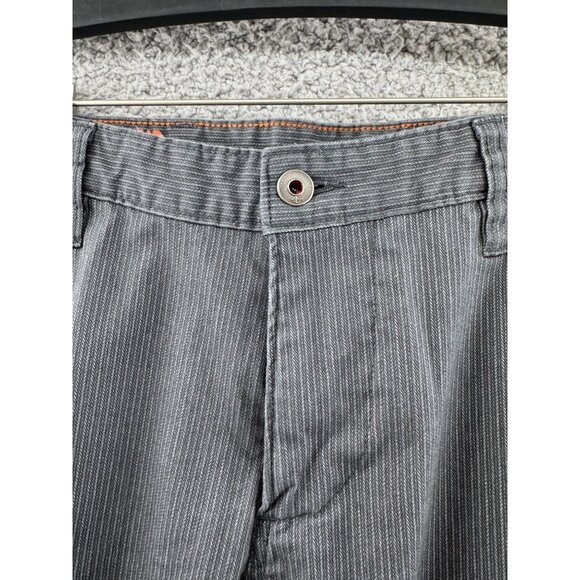 Dockers Gray Pinstripe Chino Pants Slim Taper Size 32 x 29 - Picture 6 of 12